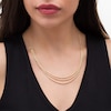 Thumbnail Image 1 of 2.2mm Rope Chain Triple Strand Necklace in 14K Gold - 19.5"