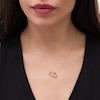 Thumbnail Image 1 of Italian Gold Interlocking Open Circles Necklace in 14K Gold