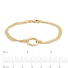 Thumbnail Image 3 of Open Circle Bismark Chain Bracelet in 14K Gold - 7.5"