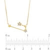 Diamond Accent Aries Constellation Necklace in Sterling Silver with14K Gold Plate