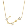 Thumbnail Image 1 of Diamond Accent Cancer Constellation Necklace in Sterling Silver with 14K Gold Plate