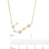 Diamond Accent Cancer Constellation Necklace in Sterling Silver with 14K Gold Plate