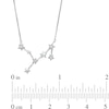 Diamond Accent Virgo Constellation Necklace in Sterling Silver