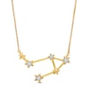 Thumbnail Image 0 of Diamond Accent Libra Constellation Necklace in Sterling Silver with 14K Gold Plate