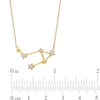 Thumbnail Image 2 of Diamond Accent Libra Constellation Necklace in Sterling Silver with 14K Gold Plate