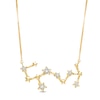 0.04 CT. T.W. Diamond Scorpio Constellation Necklace in Sterling Silver with 14K Gold Plate