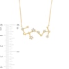 0.04 CT. T.W. Diamond Scorpio Constellation Necklace in Sterling Silver with 14K Gold Plate