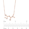 0.04 CT. T.W. Diamond Sagittarius Constellation Necklace in Sterling Silver with 14K Rose Gold Plate