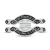 0.23 CT. T.W. Black Diamond Contour Solitaire Enhancer in 10K White Gold