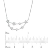 Thumbnail Image 2 of 0.04 CT. T.W. Diamond Capricorn Constellation Necklace in Sterling Silver
