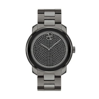 Men's Movado Bold® Crystal Black IP Watch (Model: 3600664)