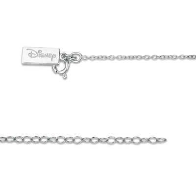 Mickey Mouse & Minnie Mouse 0.05 CT. T.W. Diamond Minnie Mouse Key Pendant in Sterling Silver and 10K Rose Gold - 19"