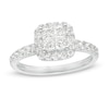 Thumbnail Image 0 of 1.00 CT. T.W. Quad Princess-Cut Diamond Frame Engagement Ring in 14K White Gold