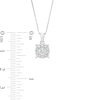 0.30 CT. T.W. Diamond Frame Pendant in 10K White Gold