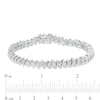 0.50 CT. T.W. Diamond "S" Tennis Bracelet in Sterling Silver - 7.5"