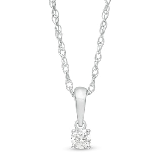 CT. Diamond Solitaire Pendant in 10K Gold