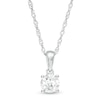 Thumbnail Image 0 of 0.45 CT. Diamond Solitaire Pendant in 10K White Gold