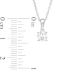 Thumbnail Image 2 of 0.45 CT. Diamond Solitaire Pendant in 10K White Gold