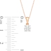 Thumbnail Image 3 of 0.45 CT. Diamond Solitaire Pendant in 10K Rose Gold