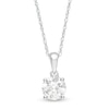 Thumbnail Image 1 of 0.95 CT. Diamond Solitaire Pendant in 10K White Gold