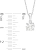 Thumbnail Image 3 of 0.95 CT. Diamond Solitaire Pendant in 10K White Gold