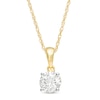 Thumbnail Image 1 of 0.69 CT. Diamond Solitaire Pendant in 10K Gold