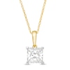 Thumbnail Image 1 of 0.95 CT. Princess-Cut Diamond Solitaire Pendant in 10K Gold