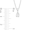 Thumbnail Image 3 of 0.29 CT. Diamond Solitaire Pendant in 10K White Gold