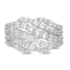 Thumbnail Image 3 of 2.00 CT. T.W. Diamond Multi-Row Wave Ring in 10K White Gold