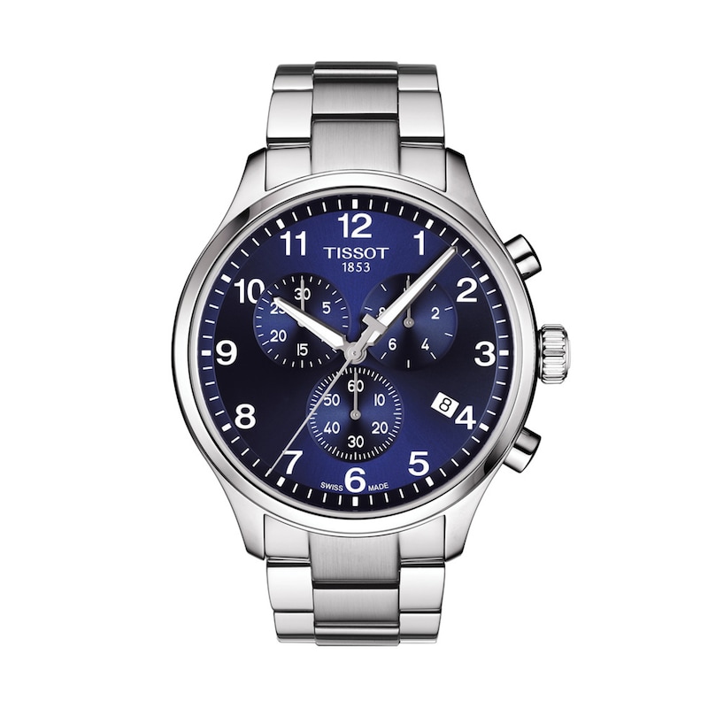Men's Tissot XL Classic Chronograph Watch with Blue Dial (Model: T116.617.11.047.01)