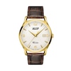 Men's Tissot Heritage Visodate Gold-Toned Strap Watch with White Dial (Model: T118.410.36.277.00)