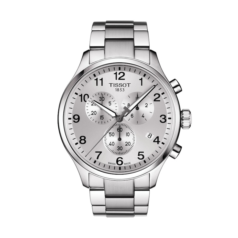 Men's Tissot XL Classic Chronograph Watch with Silver-Tone Dial (Model: T116.617.11.037.00)