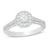Thumbnail Image 0 of Vera Wang Love Collection 0.45 CT. T.W. Diamond Frame Vintage-Style Engagement Ring in 14K White Gold