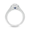 Thumbnail Image 3 of Vera Wang Love Collection 0.45 CT. T.W. Diamond Frame Vintage-Style Engagement Ring in 14K White Gold