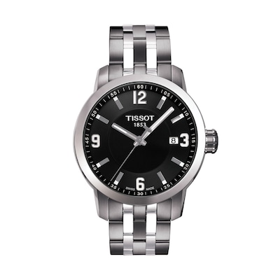 Men's Tissot PRC 200 Watch with Black Dial (Model: T055.410.11.057.00)