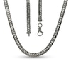 Thumbnail Image 1 of Vera Wang Men 6.0mm Foxtail Chain Necklace in Solid Sterling Silver  with Black Rhodium - 22&quot;