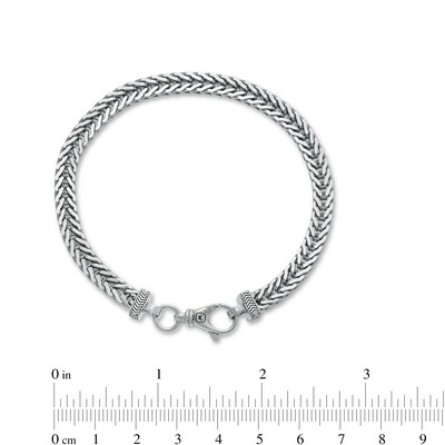 Vera Wang Men 6.0mm Foxtail Chain Bracelet in Sterling Silver - 8.25"