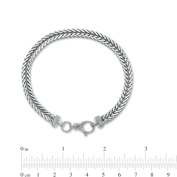 Vera Wang Men 6.0mm Foxtail Chain Bracelet in Sterling Silver - 8.25"