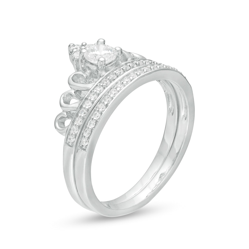 0.45 CT. T.W. Diamond Crown Bridal Set in 10K White Gold|Peoples Jewellers