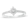 0.085 CT. T.W. Diamond Starburst Promise Ring in Sterling Silver