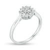 Thumbnail Image 1 of 0.146 CT. T.W. Composite Diamond Sunburst Promise Ring in 10K White Gold