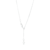 Thumbnail Image 2 of 0.9mm Adjustable Diamond-Cut Wheat Chain Necklace in Solid 14K White Gold - 22"