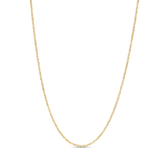 1.4mm Sparkle Chain Necklace in 10K Gold - 20"