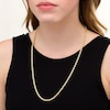 Thumbnail Image 2 of 030 Gauge Glitter Rope Chain Necklace in Hollow 14K Gold - 26&quot;