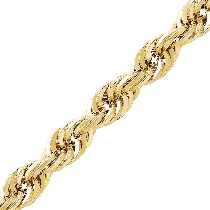 5.5mm Glitter Rope Chain Necklace in Hollow 14K Gold - 26"|Peoples Jewellers