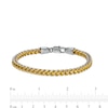 Thumbnail Image 2 of Men's 5.0mm Franco Snake Chain Necklace and Bracelet Set in Solid Stainless Steel  and Yellow IP - 24"
