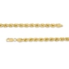 Thumbnail Image 2 of 035 Gauge Rope Chain Necklace in Hollow 10K Gold - 22"