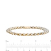 Men's 9.5mm Diamond-Cut Curb Chain Bracelet in Hollow 14K Two-Tone Gold - 8.25"