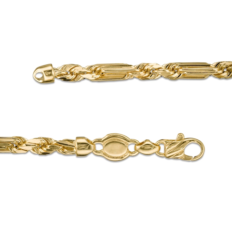4.3mm Diamond-Cut Figarope Chain Necklace in Hollow 14K Gold - 22"|Peoples Jewellers