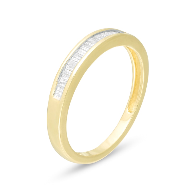 0.145 CT. T.W. Baguette Diamond Anniversary Band in 10K Gold|Peoples Jewellers